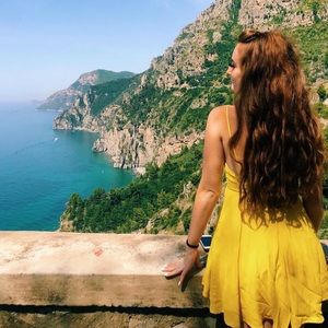 Yellow Strappy Mini Dress